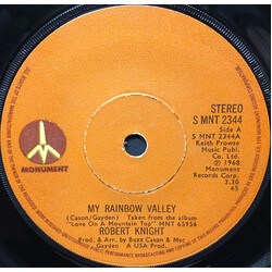 Robert Knight My Rainbow Valley USED VINYL 7INCH SINGLE REISSUE