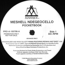 Me'Shell NdegéOcello Pocketbook USED VINYL 12INCH ADVANCE PROMO