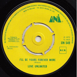Love Unlimited I'll Be Yours Forever More / Is It Really True Boy - Is It Really Me USED VINYL 7INCH 45 RPM SINGLE
