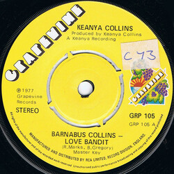 Keanya Collins Barnabus Collins - Love Bandit USED VINYL 7INCH 45 RPM STEREO