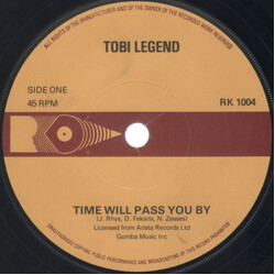 Tobi Legend / Dean Parrish / Jimmy Radcliffe Time Will Pass You By / I'm On My Way / Long After Tonight Is All Over USED VINYL 7INCH 45 RPM COMPILATIO