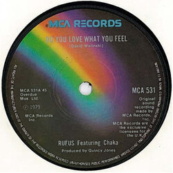 Rufus & Chaka Khan Do You Love What You Feel / Dancin Mood USED VINYL 7INCH SINGLE 45 RPM