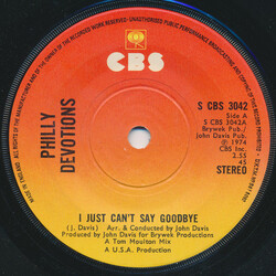 Philly Devotions I Just Can't Say Goodbye USED VINYL 7INCH 45 RPM