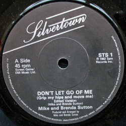 Mike & Brenda Sutton Don't Let Go Of Me (Grip My Hips And Move Me) USED VINYL 7INCH 45 RPM SINGLE