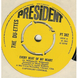 The Du-Ettes Every Beat Of My Heart USED VINYL 7INCH 45 RPM