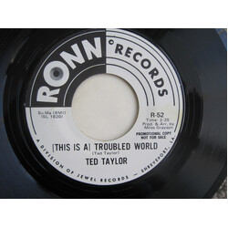 Ted Taylor How's Your Love Life Baby / (This Is A) Troubled World USED VINYL 7INCH 45 RPM SINGLE PROMO
