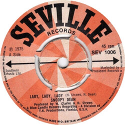 Snoopy Dean Lady, Lady, Lady USED VINYL 7INCH 45 RPM
