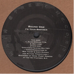 Round One I'm Your Brother USED VINYL 12INCH 33 S RPM REISSUE REMASTERED