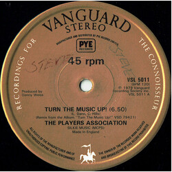 The Players Association Turn The Music Up! USED VINYL 12INCH 45 RPM SINGLE LIMITED EDITION STEREO