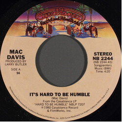 Mac Davis It's Hard To Be Humble USED VINYL 7INCH 45 RPM STYRENE