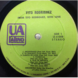 Tito Rodriguez From Tito Rodriguez With Love Vinyl LP USED