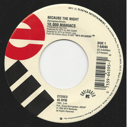 10,000 Maniacs Because The Night USED VINYL 7INCH 45 RPM SINGLE