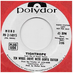 Ten Wheel Drive / Genya Ravan Tightrope/ Lapidary USED VINYL 7INCH 45 RPM PROMO MONO