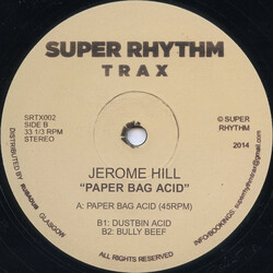 Jerome Hill Paper Bag Acid USED VINYL 12INCH 33 S RPM 45 RPM EP