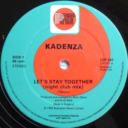 Kadenza Let's Stay Together USED VINYL 12INCH 45 RPM SINGLE