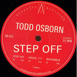Todd Osborn Step Off USED VINYL 12INCH 33 S RPM 45 RPM