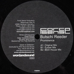 Butschi Reeder Prominence USED VINYL 12INCH