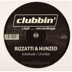 Davide Rizzatti / Hunzed Interlude / Univibe USED VINYL 12INCH