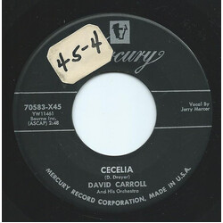 David Carroll & His Orchestra Cecilia USED VINYL 7INCH 45 RPM SINGLE