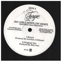 Fergie (2) Big Girls Dont Cry USED VINYL 12INCH MAXI-SINGLE PROMO STEREO