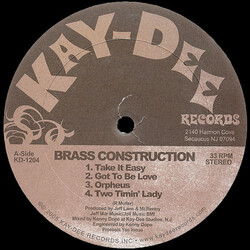 Brass Construction Take It Easy (The Kenny Dope Mixes) USED VINYL 12INCH