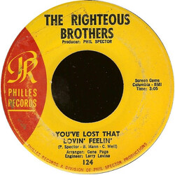 The Righteous Brothers You've Lost That Lovin' Feelin' VINYL 7" USED