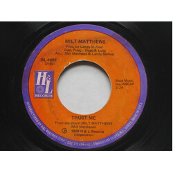 Milt Matthews Trust Me USED VINYL 7INCH 45 RPM