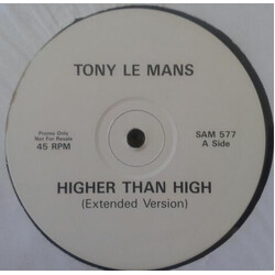 Tony LeMans Higher Than High USED VINYL 12INCH 45 RPM PROMO