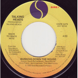 Talking Heads Burning Down The House / This Must Be The Place (Naive Melody) USED VINYL 7INCH 45 RPM