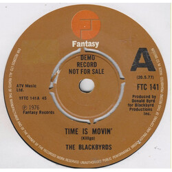 The Blackbyrds Time Is Movin' USED VINYL 7INCH 45 RPM SINGLE PROMO