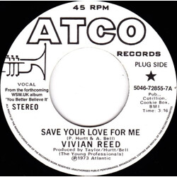 Vivian Reed / The Dynells Save Your Love For Me / Let Me Prove That I Love You USED VINYL 7INCH 45 RPM LIMITED EDITION SAMPLER