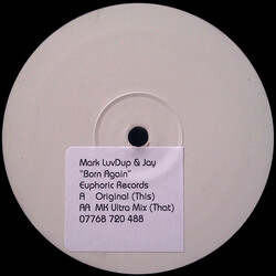 Mark Luvdup / Tim Jay Born Again USED VINYL 12INCH PROMO WHITE LABEL