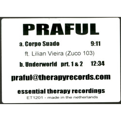 Praful Corpo Suado USED VINYL 12INCH 33 S RPM 45 RPM WHITE LABEL