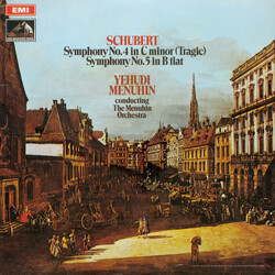 Franz Schubert / Yehudi Menuhin / Menuhin Festival Orchestra Symphony No. 4 In C Minor (Tragic) / Symphony No. 5 In B Flat Vinyl LP USED