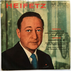Jascha Heifetz / Miklós Rózsa / Louis Spohr Concerto For Violin And Orchestra · Concerto No. 8 Vinyl LP USED