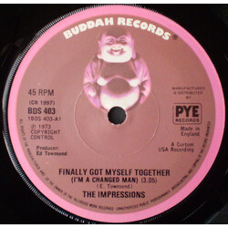 The Impressions Finally Got Myself Together (I'm A Changed Man) USED VINYL 7INCH 45 RPM SINGLE