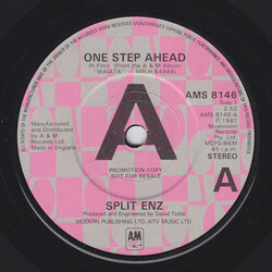 Split Enz One Step Ahead USED VINYL 7INCH 45 RPM SINGLE PROMO