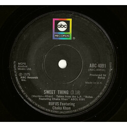 Rufus & Chaka Khan Sweet Thing USED VINYL 7INCH 45 RPM SINGLE