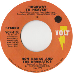 Ron Banks / The Dramatics Highway To Heaven / I Made Myself Lonely USED VINYL 7INCH 45 RPM STYRENE