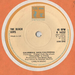 The Beach Boys California Saga/California USED VINYL 7INCH 45 RPM