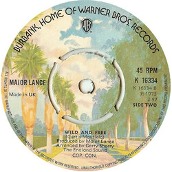 Major Lance Sweeter / Wild And Free USED VINYL 7INCH 45 RPM
