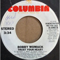 Bobby Womack Trust Your Heart USED VINYL 7INCH 45 RPM PROMO