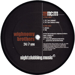 Wighnomy Brothers 24/7 You USED VINYL 12INCH