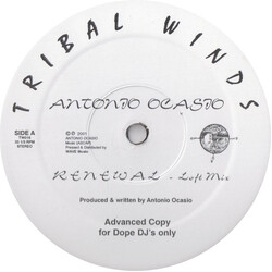 Antonio Ocasio Renewal USED VINYL 12INCH 33 S RPM ADVANCE PROMO
