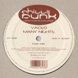 Vaceo Many Nights USED VINYL 12INCH 33 S RPM