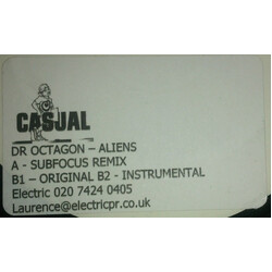 Dr. Octagon Aliens USED VINYL 12INCH WHITE LABEL PROMO