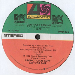 Lace Can't Play Around USED VINYL 12INCH PROMO 33 S RPM