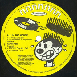 All In The House Mad As Hell USED VINYL 12INCH 33 S RPM