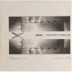 Zicky The Party Goes On USED VINYL 12INCH 45 RPM