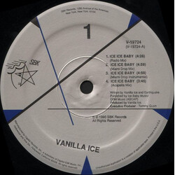 Vanilla Ice Ice Ice Baby USED VINYL 12INCH 33 S RPM